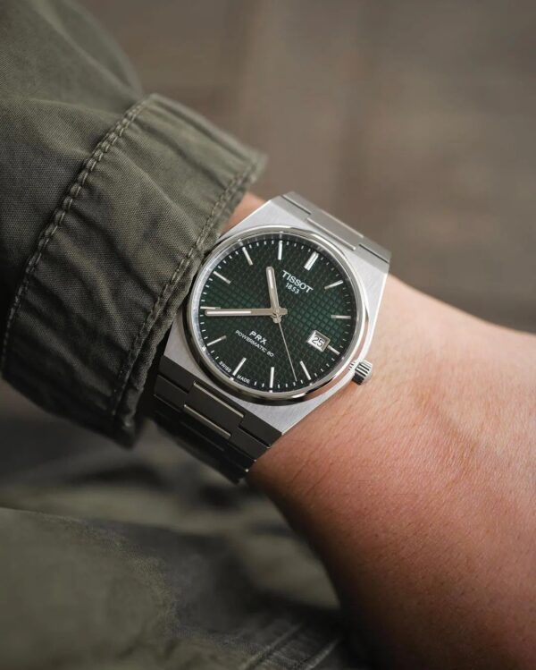 ⁦Tissot T-Classic (PRX Powermatic 80) watch For Men T137.407.11.091.00⁩ - الصورة ⁦12⁩