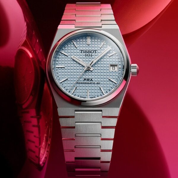 ⁦Tissot T-Classic (PRX Powermatic 80) Watch For Men and Women T137.207.11.351.00⁩ - الصورة ⁦9⁩