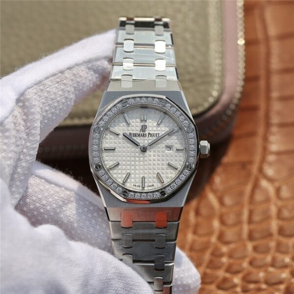 ⁦Audemars Piguet (Royal Oak) Watch For Women 67651ST.ZZ.1261ST.01⁩ - الصورة ⁦10⁩